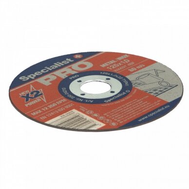 SPECIALIST+ metalo pj.diskas PRO, 125x1x22 mm 1 SPECIALIST+ metalo pj.diskas PRO, 125x1x22 mm 1