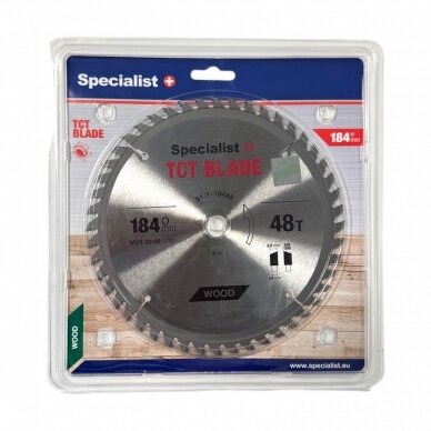SPECIALIST+ pjovimo diskas, 184x48Tx16 mm SPECIALIST+ pjovimo diskas, 184x48Tx16 mm