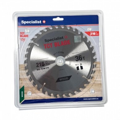 SPECIALIST+ pjovimo diskas, 216x36Tx30/20 mm SPECIALIST+ pjovimo diskas, 216x36Tx30/20 mm