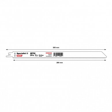 SPECIALIST+ pjūklas metalui, 300 mm, 18TPI 3 SPECIALIST+ pjūklas metalui, 300 mm, 18TPI 3