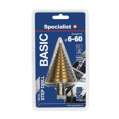 SPECIALIST+ žingsninis grąžtas BASIC, ⌀6-60 2 SPECIALIST+ žingsninis grąžtas BASIC, ⌀6-60 2