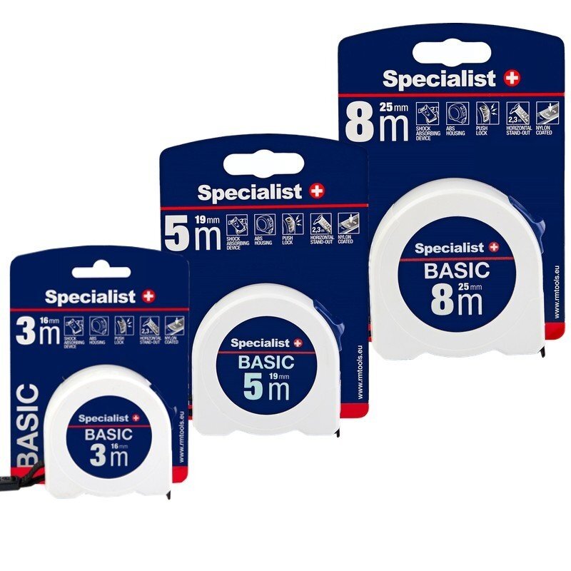 Specialist+ Basic ruletė 8 m x 25 mm 4 Specialist+ Basic ruletė 8 m x 25 mm 4