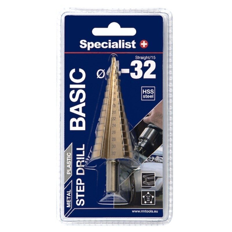 SPECIALIST+ žingsninis grąžtas BASIC, ⌀4-32 2