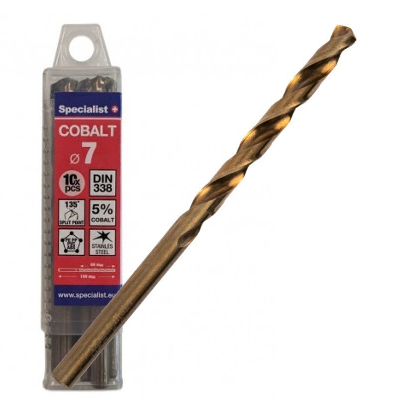Specialist+ Cobalt met. gr. 7 mm 10vnt. Specialist+ Cobalt met. gr. 7 mm 10vnt.