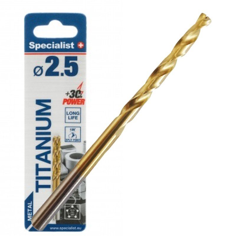 Specialist+ Titan met. gr. 2.5 mm 2 vnt Specialist+ Titan met. gr. 2.5 mm 2 vnt