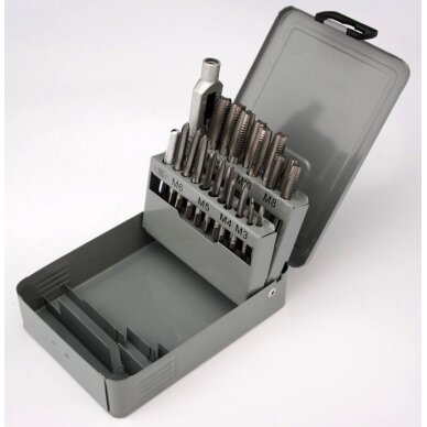 Sriegiklių rinkinys M3-M12, 22 vnt. Sriegiklių rinkinys M3-M12, 22 vnt.