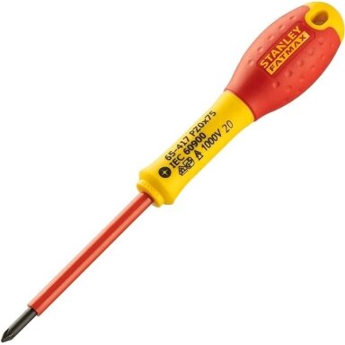 Stanley Fatmax el. atsuktuvas VDE PZ0x75 mm, 1000V (su blisteriu) Stanley Fatmax el. atsuktuvas VDE PZ0x75 mm, 1000V (su blisteriu)