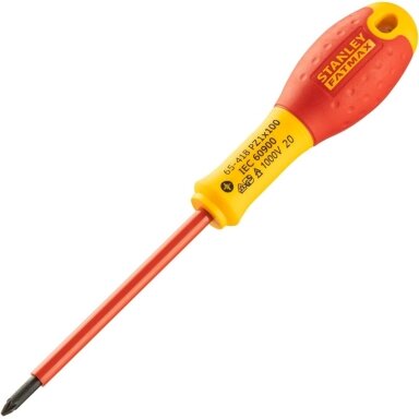 Stanley Fatmax el. atsuktuvas VDE PZ1x100 mm, 1000V (su blisteriu) Stanley Fatmax el. atsuktuvas VDE PZ1x100 mm, 1000V (su blisteriu)
