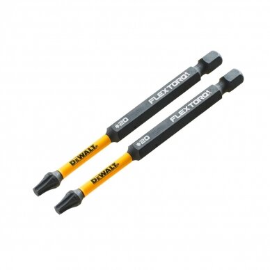 Sukimo antgaliukai FLEXTORQ T20 89 mm, DeWALT, 2 vnt. 3