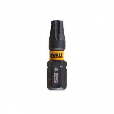 Sukimo antgaliukai FLEXTORQ T25 25 mm, DeWALT, 5 vnt. 1 Sukimo antgaliukai FLEXTORQ T25 25 mm, DeWALT, 5 vnt. 1