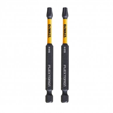 Sukimo antgaliukai FLEXTORQ T25 89 mm, DeWALT, 2 vnt. 1