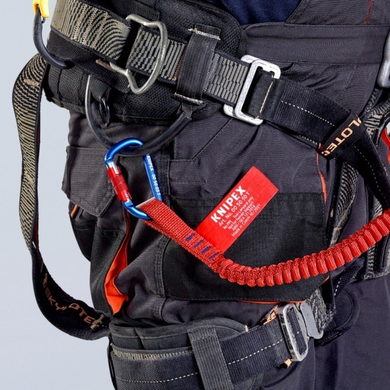 Tamprus laikiklis įrankiui su karabinu KNIPEX 6kg 2 Tamprus laikiklis įrankiui su karabinu KNIPEX 6kg 2