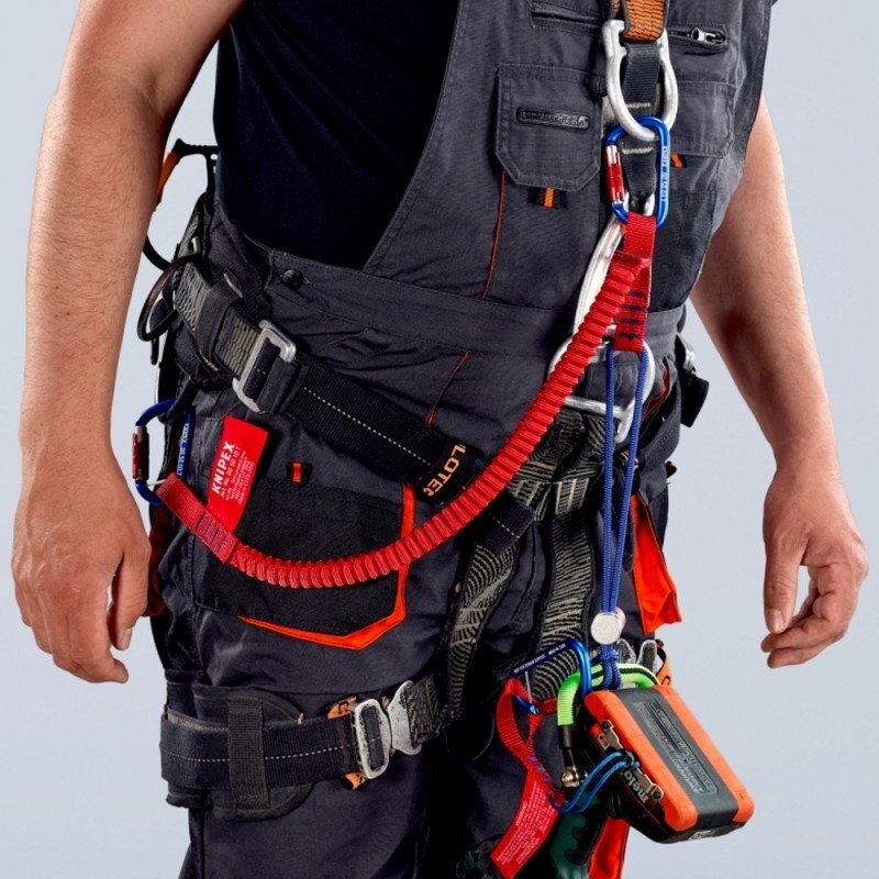 Tamprus laikiklis įrankiui su karabinu KNIPEX 6kg 3 Tamprus laikiklis įrankiui su karabinu KNIPEX 6kg 3