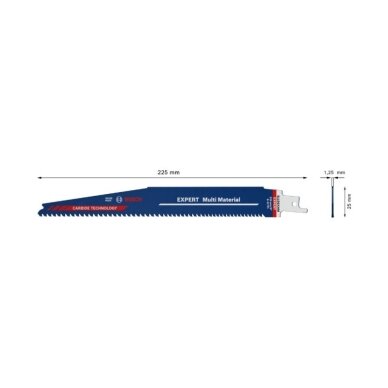 Tiesinio pjūklo geležtė BOSCH Expert Multi Material S 1156 XHM 2 Tiesinio pjūklo geležtė BOSCH Expert Multi Material S 1156 XHM 2