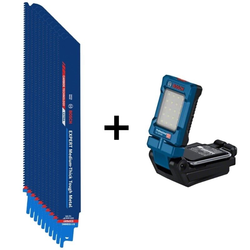 Tiesinio pjūklo pjūklelis BOSCH Expert S1155HHC, 10vnt. su priedu