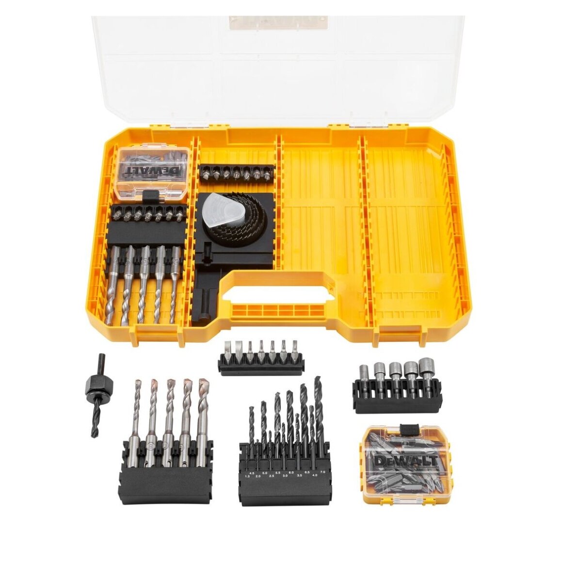 TSTAK antgaliukų-grąžtų komplektas, DeWALT 102 vnt. 2 TSTAK antgaliukų-grąžtų komplektas, DeWALT 102 vnt. 2