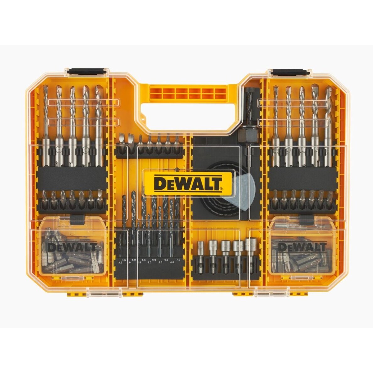 TSTAK antgaliukų-grąžtų komplektas, DeWALT 102 vnt. TSTAK antgaliukų-grąžtų komplektas, DeWALT 102 vnt.