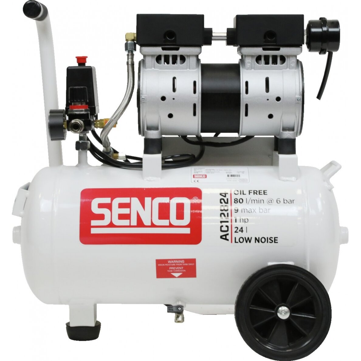 Tylus oro kompresorius 24 l, AC12824, SENCO Tylus oro kompresorius 24 l, AC12824, SENCO