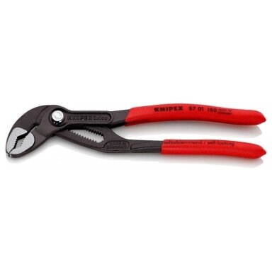 Vamzdinės replės KNIPEX Cobra 8701180SB 180mm Vamzdinės replės KNIPEX Cobra 8701180SB 180mm