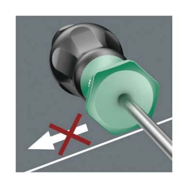 Vidinio šešiakampio atsuktuvas 6/80mm 354 Hex-Plus WERA 3 Vidinio šešiakampio atsuktuvas 6/80mm 354 Hex-Plus WERA 3