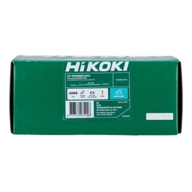 Vinys HiKOKI VGRCC HDG rifliuotos 34° 2,8x63mm, 2000vnt. 2 Vinys HiKOKI VGRCC HDG rifliuotos 34° 2,8x63mm, 2000vnt. 2