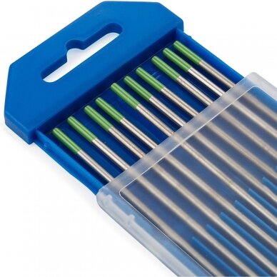 Volframinis elektrodas WP 3,2 mm MOST (žalias) 10 vnt. 1 Volframinis elektrodas WP 3,2 mm MOST (žalias) 10 vnt. 1