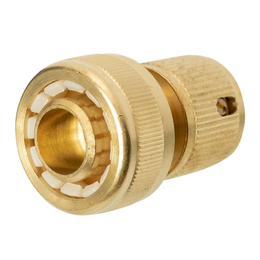 Žalvarinė jungtis su STOP mech. 3/4'' 1 Žalvarinė jungtis su STOP mech. 3/4'' 1