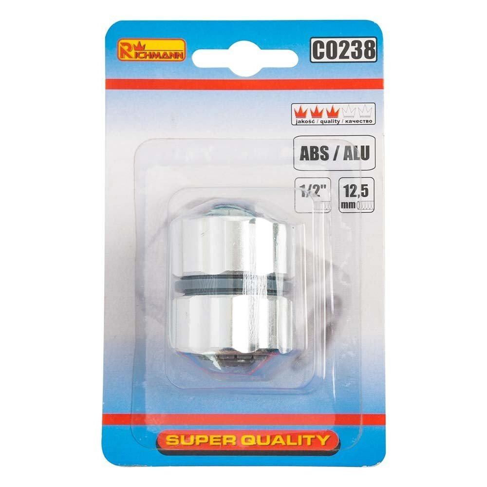Žarnos sujungimas ABS/ALU 1/2" 2 Žarnos sujungimas ABS/ALU 1/2" 2