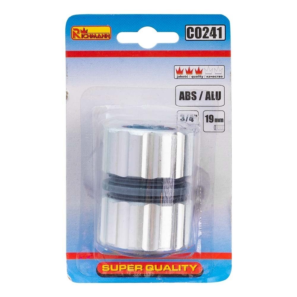 Žarnos sujungimas ABS/ALU 3/4" 2 Žarnos sujungimas ABS/ALU 3/4" 2