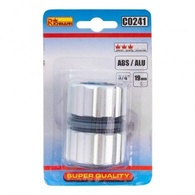 Žarnos sujungimas ABS/ALU 3/4" 2 Žarnos sujungimas ABS/ALU 3/4" 2